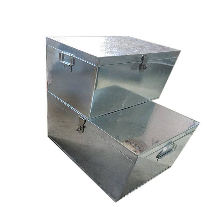 铁皮箱铁箱子大号工具箱定做储物箱收纳箱后备箱白铁皮箱子长方形