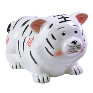 老虎储蓄罐虎十二生肖存钱罐陶瓷儿童客厅乔迁新居2025新款储钱罐