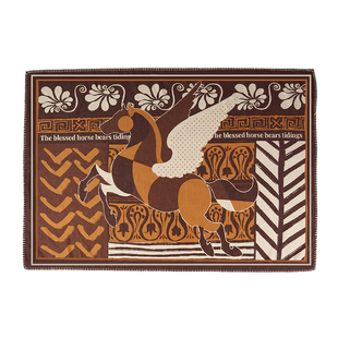 大英博物馆希腊飞马提花盖毯午睡毯子马年本命年新年生日礼物女生