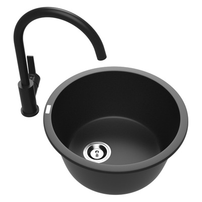 圆形德国石英石水槽迈锐博