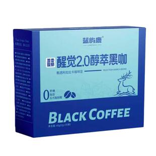 蓝屿鹿醇萃黑咖啡粉无蔗糖0脂肪鲜萃美式咖啡速溶谢健身加班学生