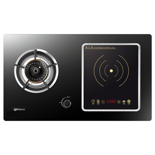 气电两用燃气灶嵌入式电磁炉一体一气电灶双灶家用电气炉灶煤气灶