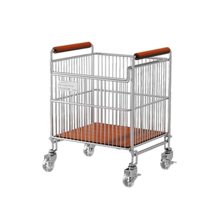 中古风浴室柜下脏衣篮小推车家用可移动洗衣篮子卫生间带轮脏衣篓