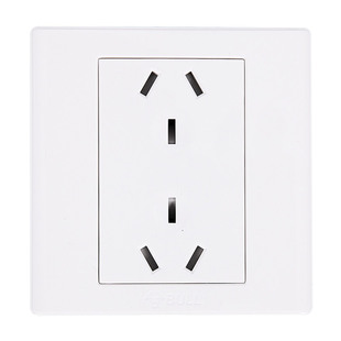 公牛六孔插座86型6孔开关10a暗装双两个三孔三三插面板10安三线