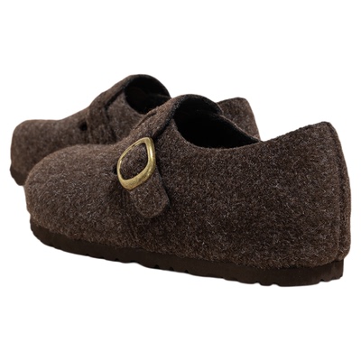 snowelf秋冬百搭韩系毛呢勃肯鞋