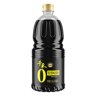 千禾生抽酱油0添加特级味极鲜1.52kg粮食酿造家用调味料官方正品