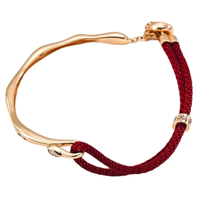 幸运锦鲤红绳手链女轻奢高级感