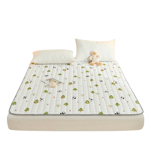 罗兰家纺全棉抗菌床垫软垫纯棉榻榻米可水洗防滑薄床褥单双人垫被