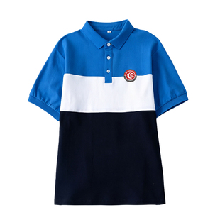 成都市龙泉驿区向阳桥小学夏季短袖纯棉透气校服班服运动Polo衫衣