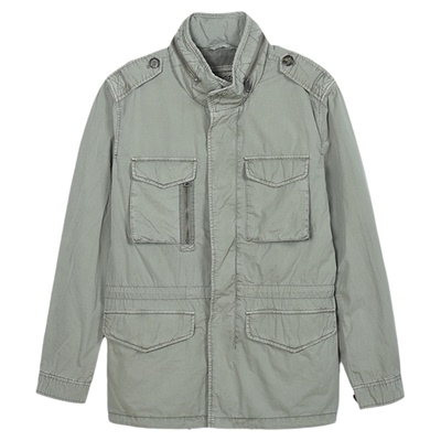 MCS源自万宝路修身立领工装夹克