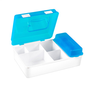 医院用血糖测试仪收纳盒试纸收纳盒便携家用分装药品塑料药盒子