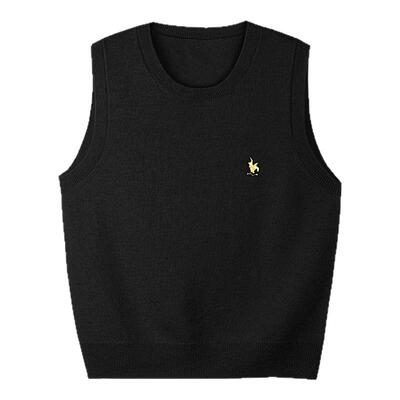 【明星同款】龙脸DRAGONFACE 100%山羊绒 圆领羊绒马甲