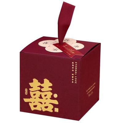 结婚喜糖盒子婚礼手提喜糖袋