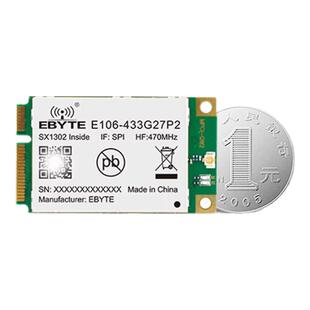 亿佰特LoRaWAN扩频网关模块SX1302无线通信射频SPI低功耗868/915M