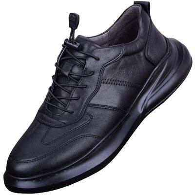 外贸男鞋冬季真皮耐磨厚底轻便运动休闲鞋男头层牛皮皮鞋男士时尚