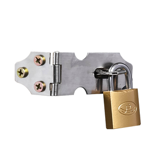 门锁扣搭扣老式免打孔抽屉锁更衣柜子门锁不锈钢90度卡扣锁具大全