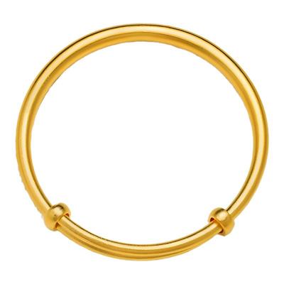 金包银古法推拉手镯女古法传承金包银实心镯子送父母女友礼物款式