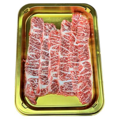 澳洲原切雪花和牛小排烤肉片M8-9