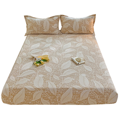 秋冬加厚雕花绒牛奶绒床笠