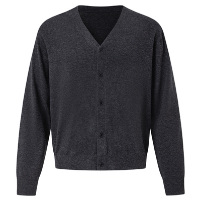 INKNOTS羊毛混纺V领针织衫慵懒