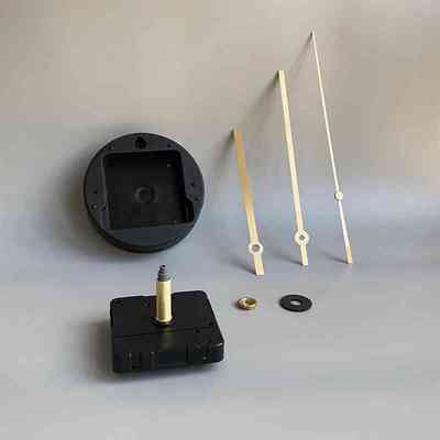 挂钟静音机芯十字绣石英钟扫秒全套带指针金色长轴配件钟表钟芯