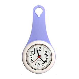 北欧简约小挂钟浴室钟厨房防水静音家用吸盘钟表挂墙创意个性网红