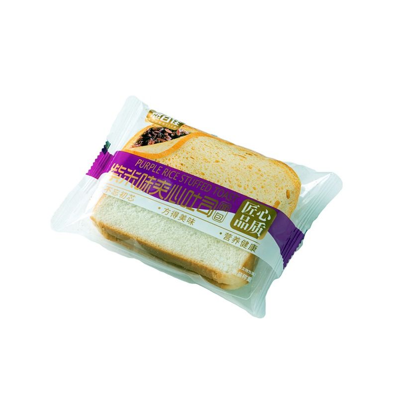 紫米炼乳吐司面包营养夹心早餐零食糕点小吃500g甄选整箱小麦代餐