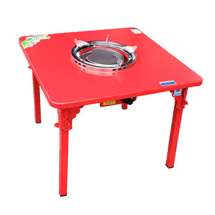 小太阳家用天然气取暖器烤火炉火锅桌方桌远红外加热节能省气家用