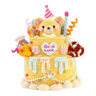 扭扭棒生日蛋糕手工编织diy发箍材料包收纳盒摆件送闺蜜女友礼物