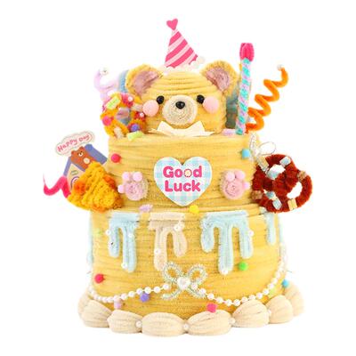 双层蛋糕收纳盒发箍生日礼物