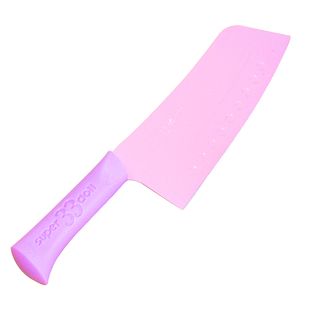 抖音美人帮网红菜刀多用彩色菜切肉刀厨用钢刀免磨锋利超轻切冻肉