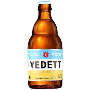 比利时风味白熊奇异果啤酒国产VEDETT白啤玫瑰红精酿330ml24瓶