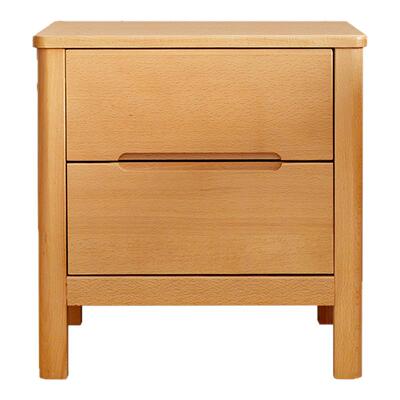 全实木卧室榉木简约现代床头柜