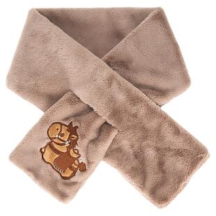 大英博物馆新年刺绣毛绒围脖围巾冬季实用礼物闺蜜生日礼物女生