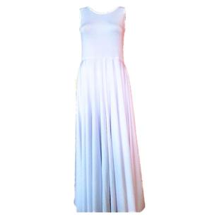 新款白色黑色现代舞蹈服装大摆裙女现代舞连衣裙我们的歌演出服装