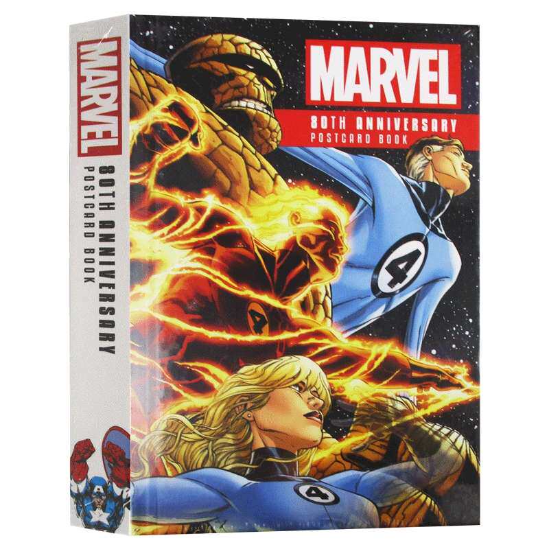 Marvel 80th Anniversary Postcard Book漫威80周年明信片合集图鉴进口原版英文书籍