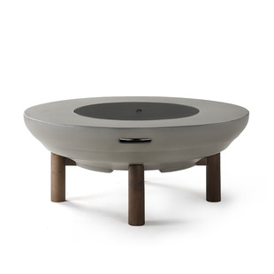 牧行围炉煮茶庭院烤火炉套装2025年新款烧烤炉户外别墅烧烤桌子