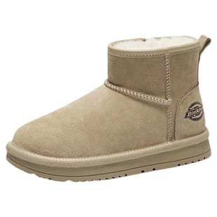 dickies童鞋2026新款冬季儿童雪地靴女童加绒加厚短靴保暖大棉鞋