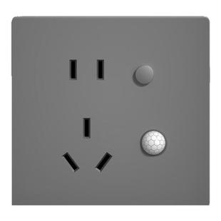 led小夜灯五孔插座带人体感应地脚灯86型嵌入式暗装楼梯过道床头