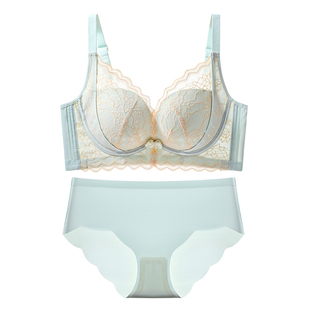 内衣女蕾丝聚拢夏季薄款调整收副乳防下垂洞洞杯文胸2026新款爆款