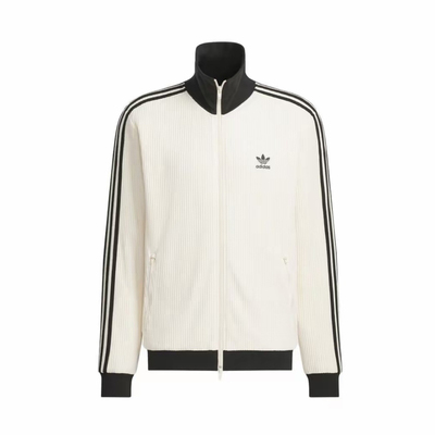 adidas阿迪达斯三叶草经典立领休闲华夫格夹克同款外套男女JW0109