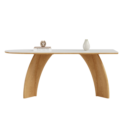 奥古斯特玛奇朵半圆原木风餐桌