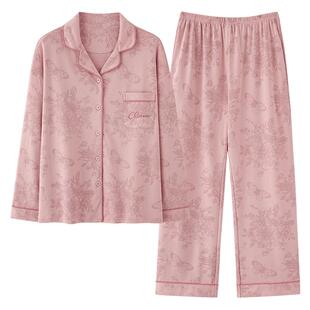 啄木鸟情侣款睡衣春秋冬季长袖长裤纯棉质夏天男女士家居服两件套