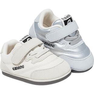 英贝米尼儿童学步鞋2026春季新款宝宝鞋子薄底板鞋小童室内鞋软底