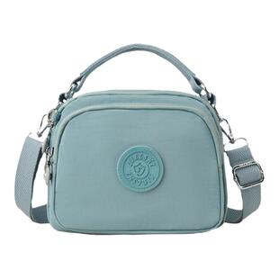 尼龙布手提包女新款时尚小包斜挎多层手拎包防水简约多隔层帆布包