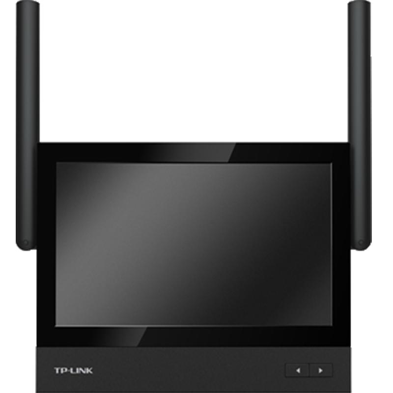 TP-LINK TL-DP1s无线可视对讲主机7英寸显示屏4口网络录像机摄像头插卡USB存储主机语音视频通话手机远程监控