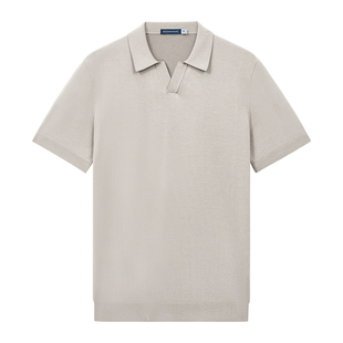 【春夏新品】十如仕男士通勤休闲高洁纱毛衣海鸥领POLO衫短袖P03
