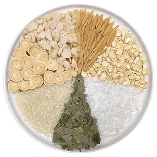 竹叶石膏汤中药饮片淡竹叶生石膏清半夏麦冬人参炙甘草粳米泡水喝