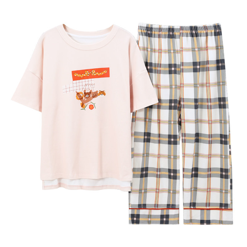 睡衣少女孩春秋款纯棉洋气可爱初高中学生韩版两件套装家居服2025