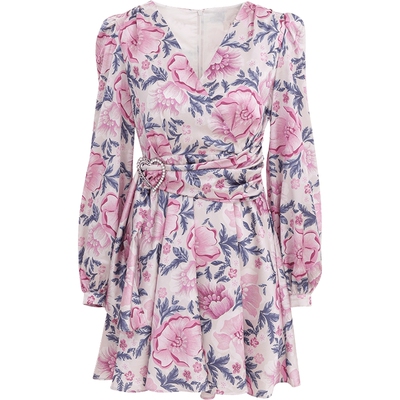 sincethen式碎花连衣裙女度假